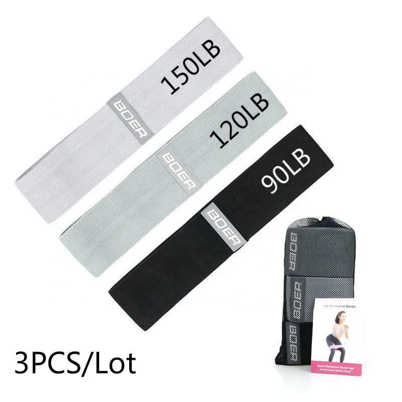 Yoga Fitness Resistance Band - 3 sztuk kobiety mężczyźni tkaniny zestaw