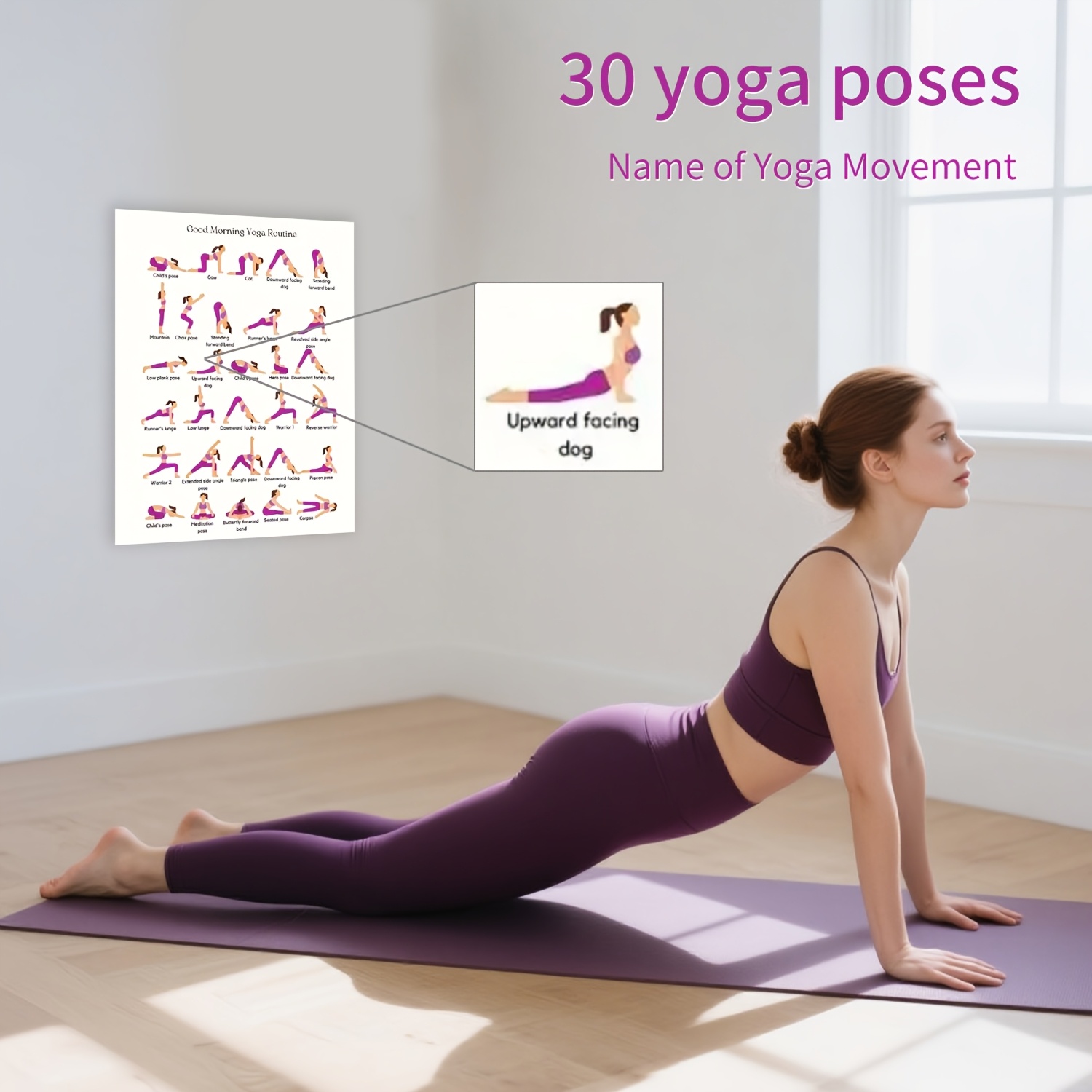 Yoga Fitness Wallpaper - Plakat z motywem jogi, dekoracja ścienna
