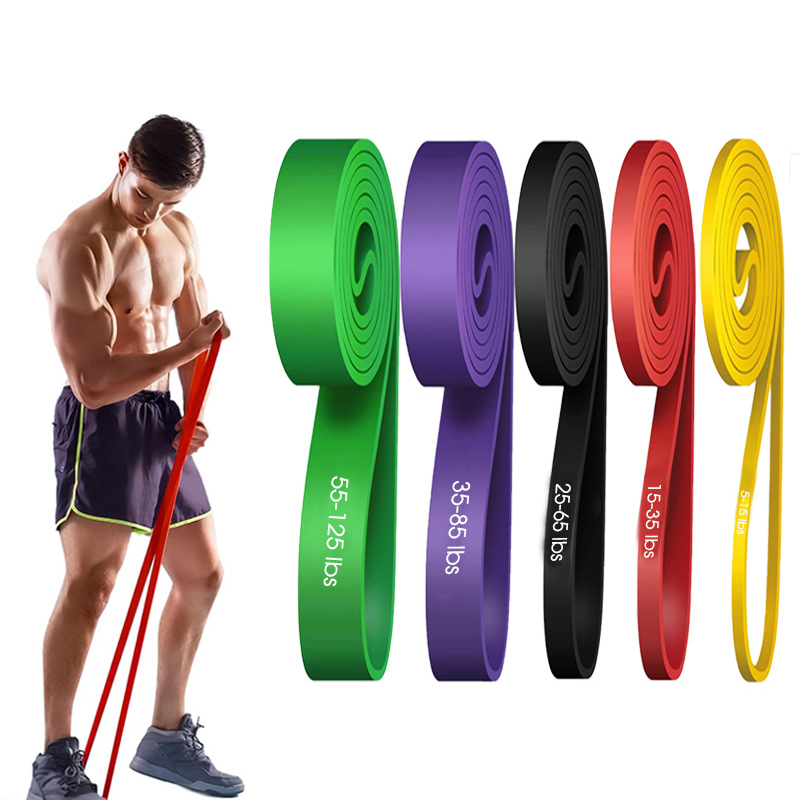 Yoga Fitness Resistance Band - Zestaw 5 gum oporowych TPE do