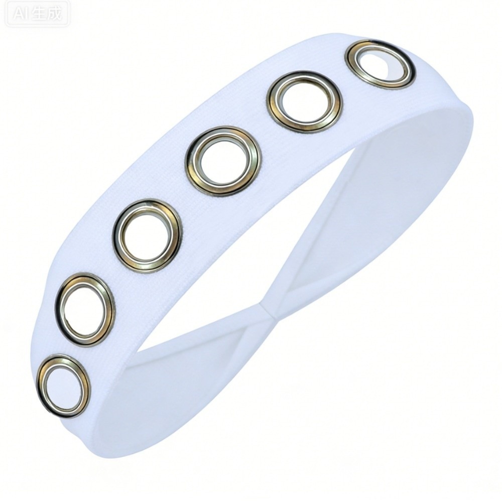 Stretch Strap Yoga - Metalowa opaska do włosów w jednolitym
