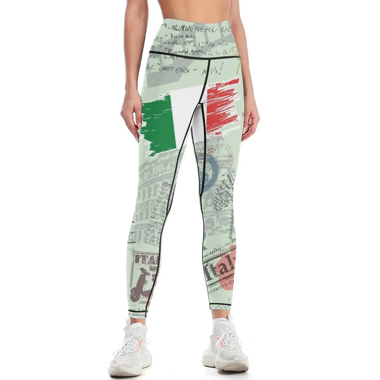 Yoga Fitness World - world Travel - Włochy - Legginsy
