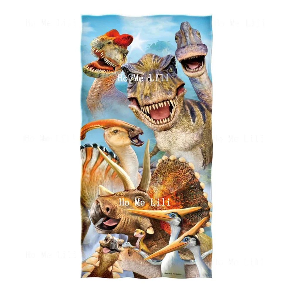 Yoga Fitness World - Szybkoschnący ręcznik Dinosaur World Może być