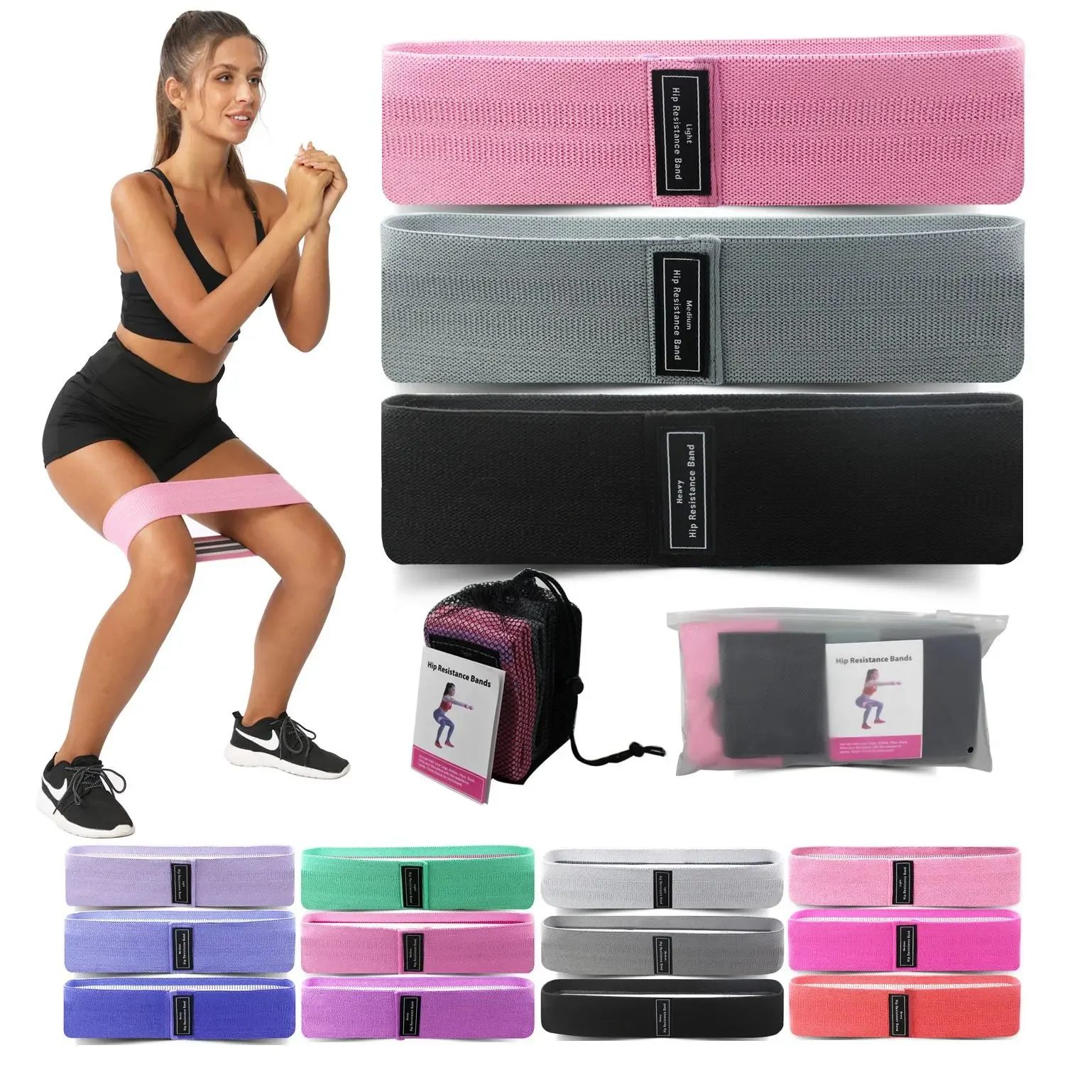 Yoga Fitness Resistance Band - 1/2/3 szt. Opaski elastyczne opaski oporowe