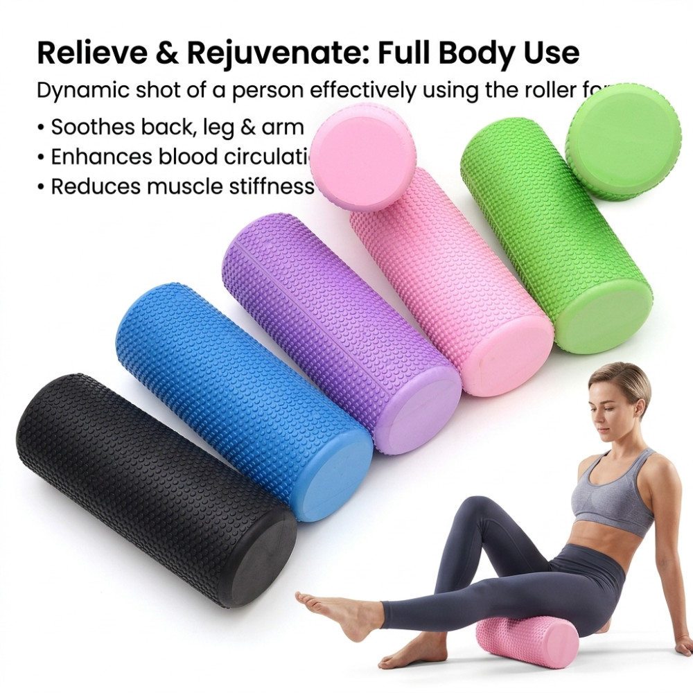 Yoga Fitness World - Wałek do jogi z pianki o