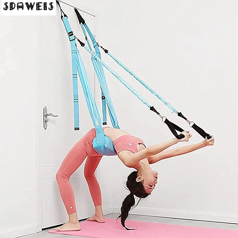 Stretch Strap Yoga - Regulowany antenowy pasek do jogi elastyczne