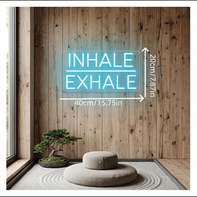 Neonowy znak świetlny Wdech Wy – Yoga Fitness Wallpaper recenzja i cena