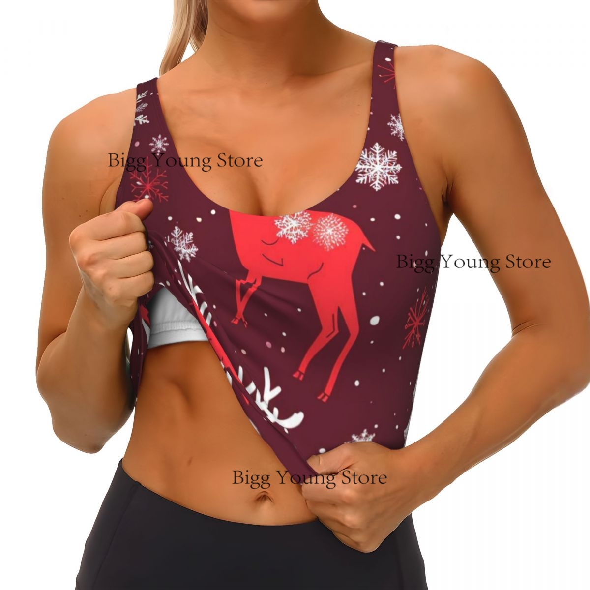 Biustonosz sportowy damski do  – Yoga Fitness Wallpaper recenzja i cena