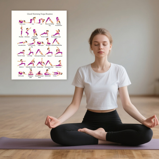 Plakat z motywem jogi, dekorac – Yoga Fitness Wallpaper recenzja i cena