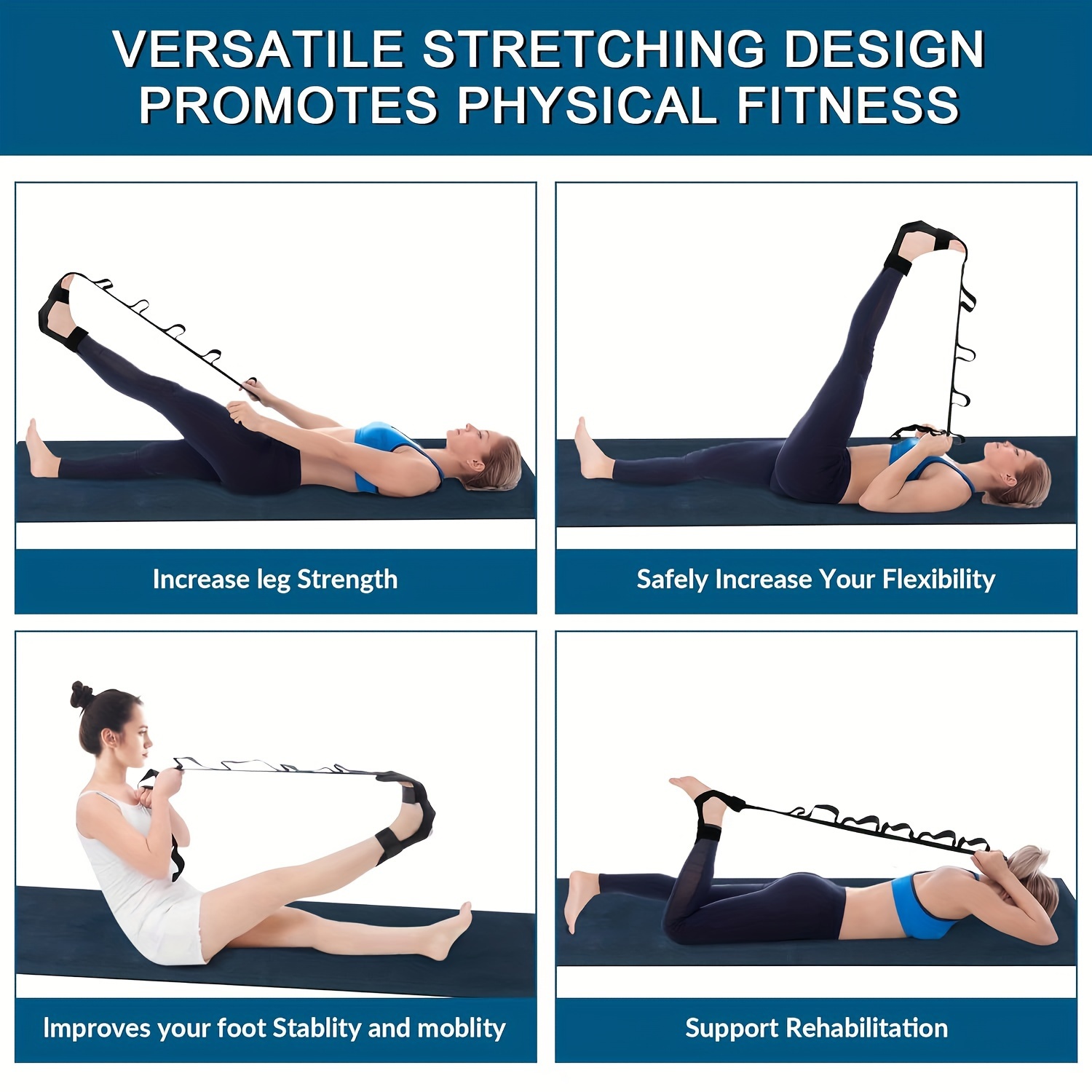 Segmentowany pasek do jogi i r – Stretch Strap Yoga recenzja i cena