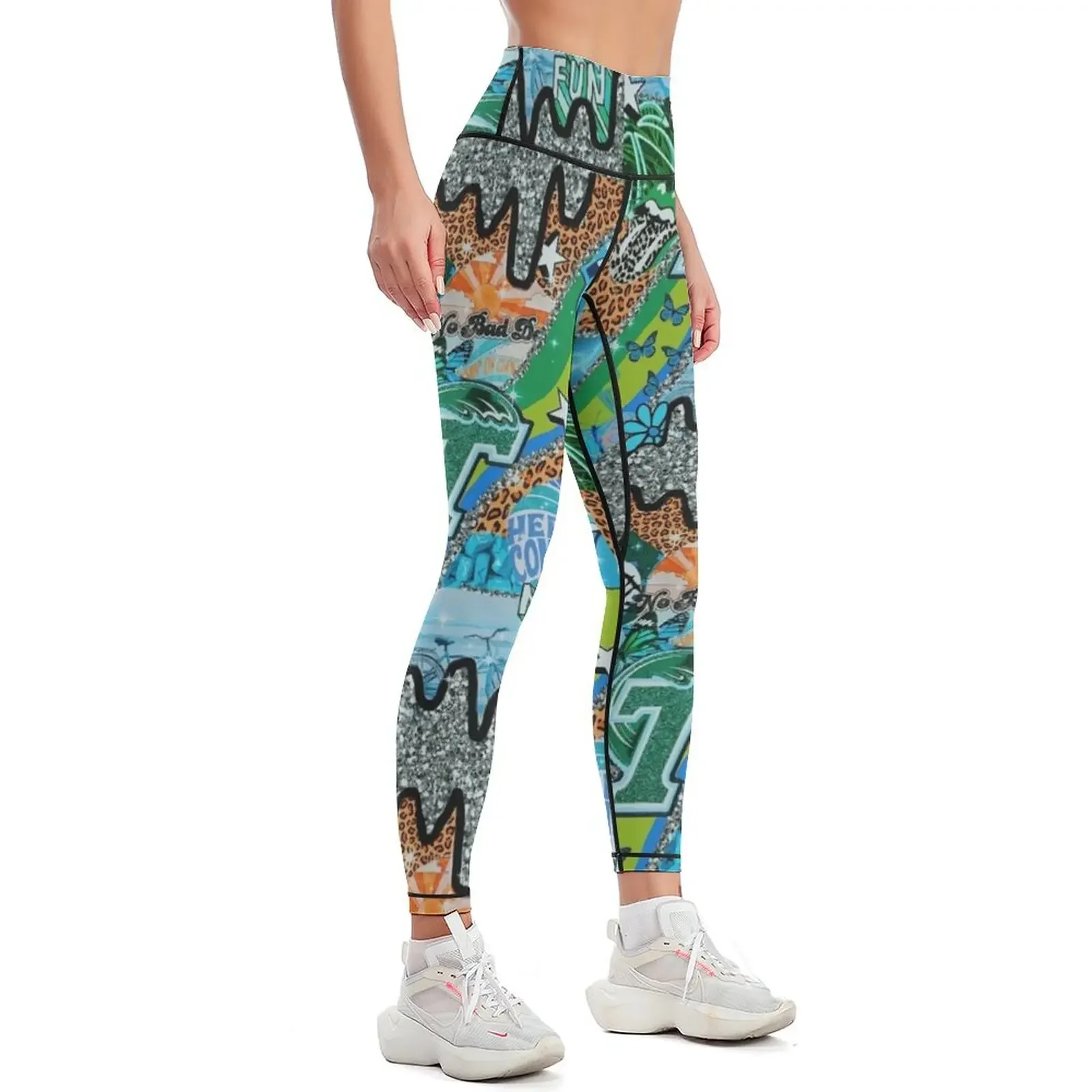 TU WALLPAPER Legginsy Damskie  – Yoga Fitness Wallpaper recenzja i cena