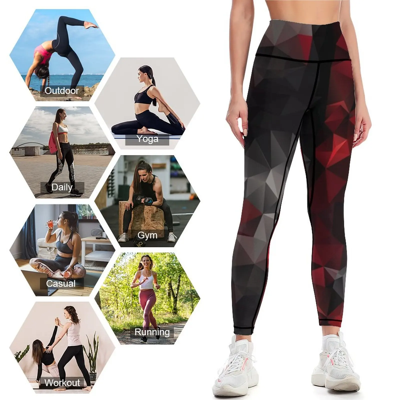 Abstrakcyjne tło z trójkątną t – Yoga Fitness Wallpaper recenzja i cena