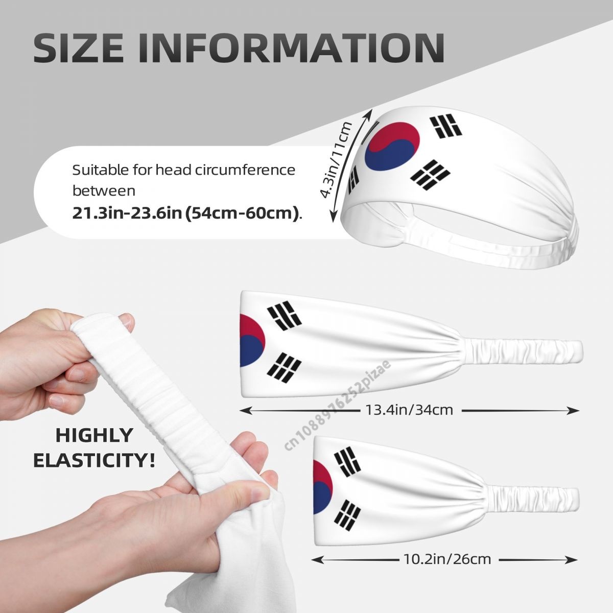 Opaski do włosów z flagą Korei – Stretch Strap Yoga recenzja i cena