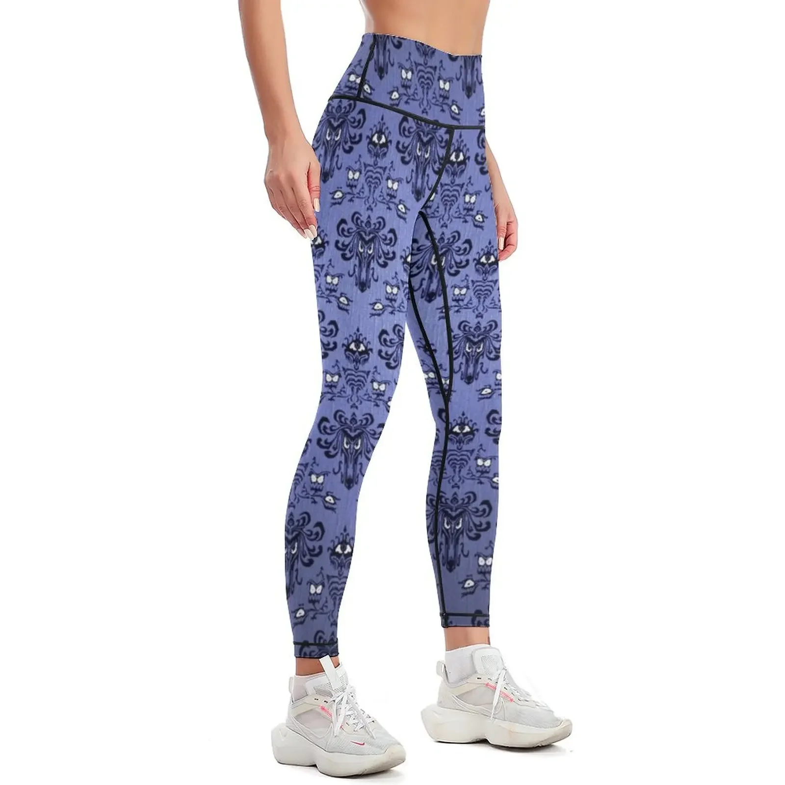 Legginsy z motywem Haunted Man – Yoga Fitness Wallpaper recenzja i cena