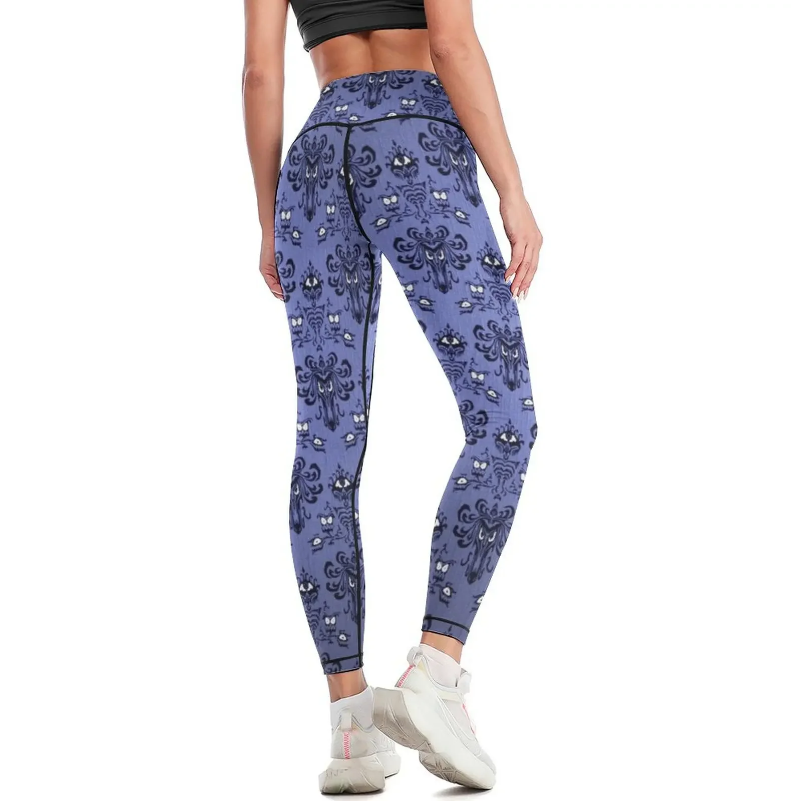 Legginsy z motywem Haunted Man – Yoga Fitness Wallpaper recenzja i cena