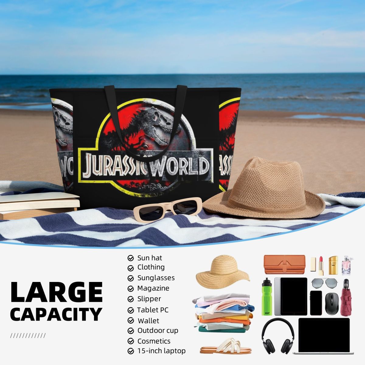Torba plażowa Jurassic World,  – Yoga Fitness World recenzja i cena