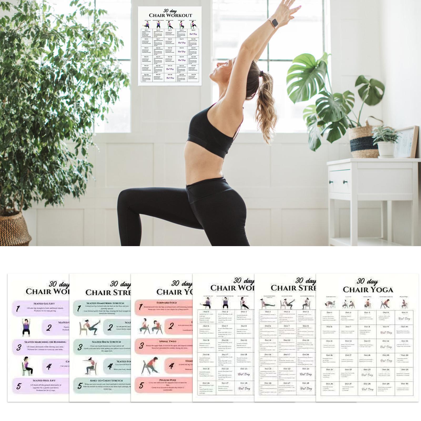 6 szt. Plakatów Fitness Plan Ć – Yoga Fitness Wallpaper recenzja i cena