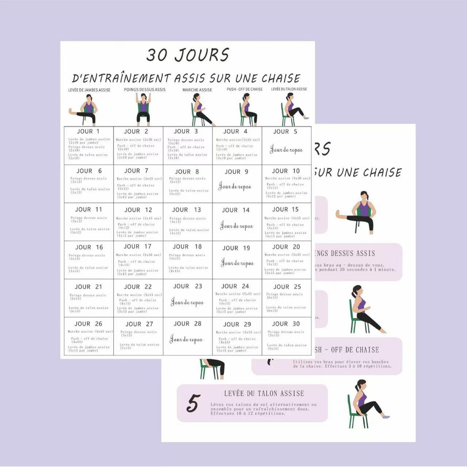 6 sztuk 30-dniowego planu ćwic – Yoga Fitness Wallpaper recenzja i cena